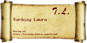 Turóczy Laura névjegykártya